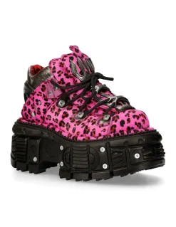 ANKLE BOOT ANIMAL PRINT IMPERFECT TANK WITH LACES M-MET011-C8