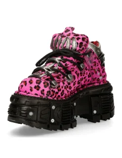 ANKLE BOOT ANIMAL PRINT IMPERFECT TANK WITH LACES M-MET011-C8