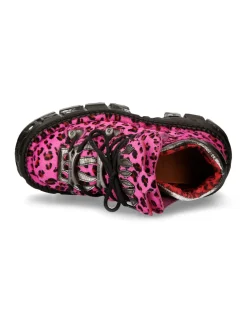 ANKLE BOOT ANIMAL PRINT IMPERFECT TANK WITH LACES M-MET011-C8