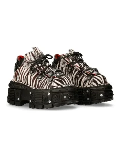 ANKLE BOOT ANIMAL PRINT IMPERFECT TANK WITH LACES M-MET011-C10