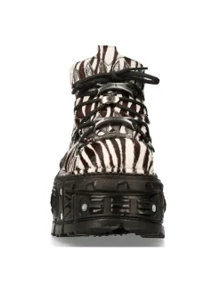 ANKLE BOOT ANIMAL PRINT IMPERFECT TANK WITH LACES M-MET011-C10