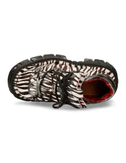 ANKLE BOOT ANIMAL PRINT IMPERFECT TANK WITH LACES M-MET011-C10