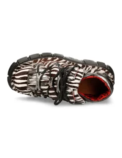 ANKLE BOOT ANIMAL PRINT TOWER WITH LACES M-MET011-C9