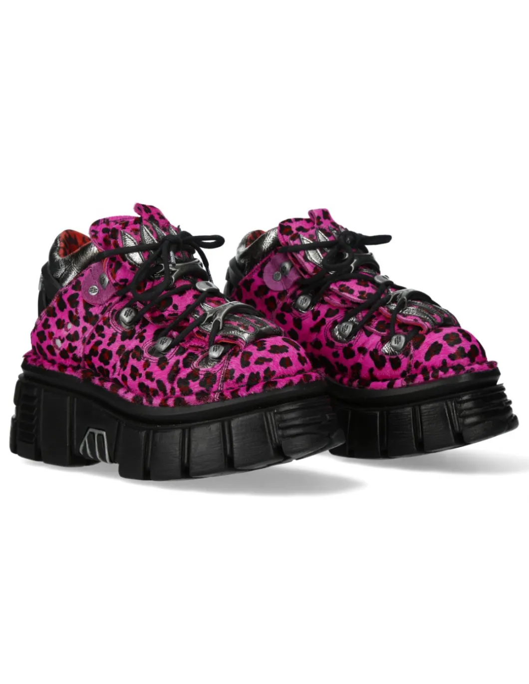 ANKLE BOOT ANIMAL PRINT TOWER WITH LACES M-MET011-C7