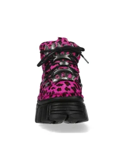 ANKLE BOOT ANIMAL PRINT TOWER WITH LACES M-MET011-C7