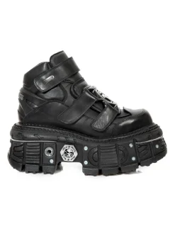 ANKLE BOOT BLACK IMPERFECT M-TANK008-C1