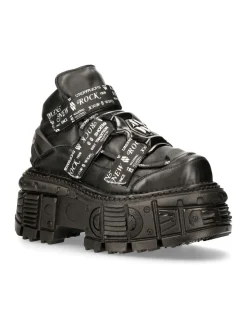 ANKLE BOOT BLACK IMPERFECT M-MET285-C2