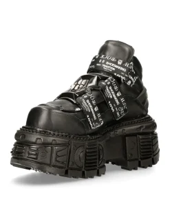 ANKLE BOOT BLACK IMPERFECT M-MET285-C2