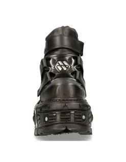ANKLE BOOT BLACK IMPERFECT M-TANK008-C2