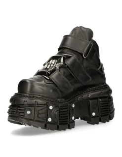 ANKLE BOOT BLACK IMPERFECT M-TANK008-C2