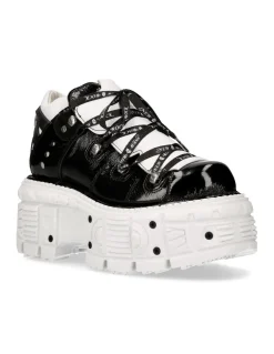 ANKLE BOOT BLACK IMPERFECT WITH LACES M-TANK106NLACE-C6