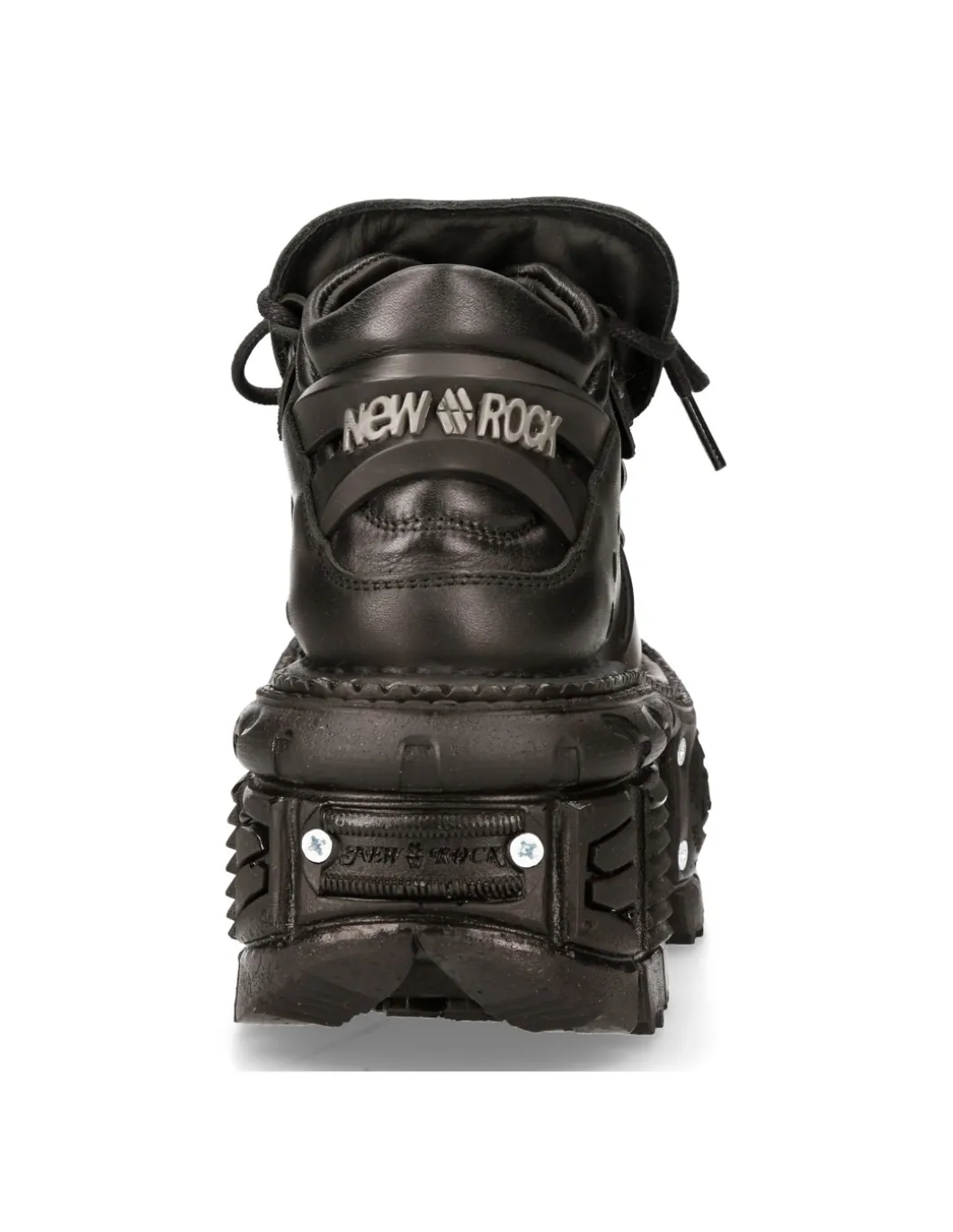 ANKLE BOOT BLACK IMPERFECT TANK WITH LACES M-TANK106-C2