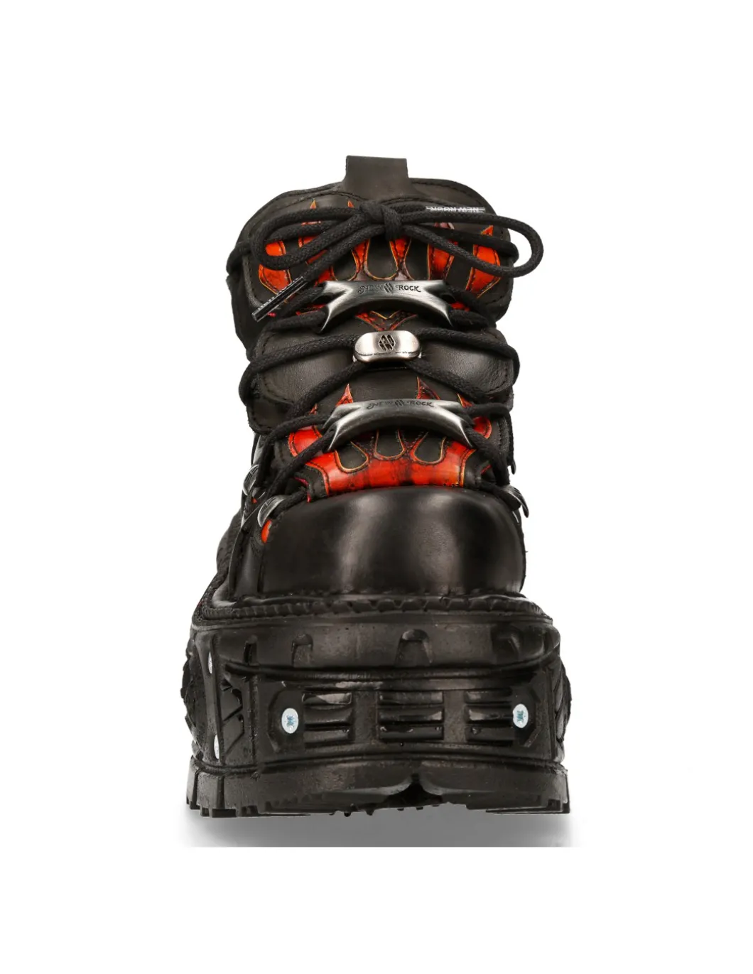 ANKLE BOOT BLACK IMPERFECT TANK WITH LACES M-MET011-C12