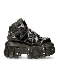 ANKLE BOOT BLACK IMPERFECT M-TANK008-R7