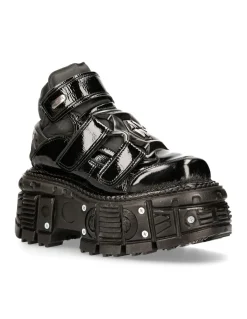 ANKLE BOOT BLACK IMPERFECT M-TANK008-R7