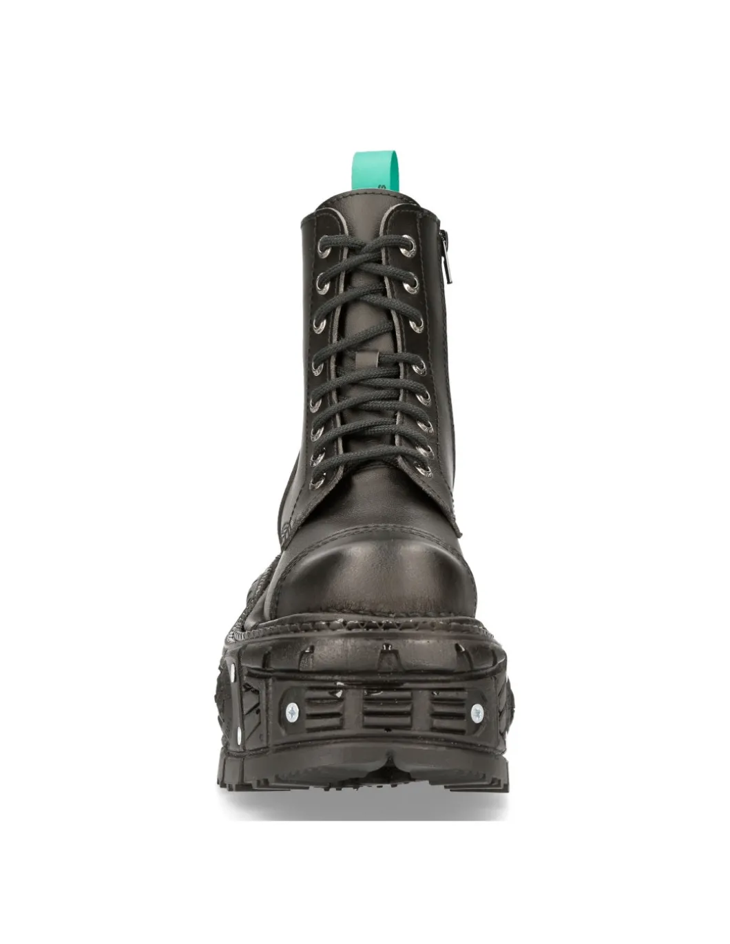 ANKLE BOOT BLACK IMPERFECT WITH LACES M-TANKMILI083C-V2