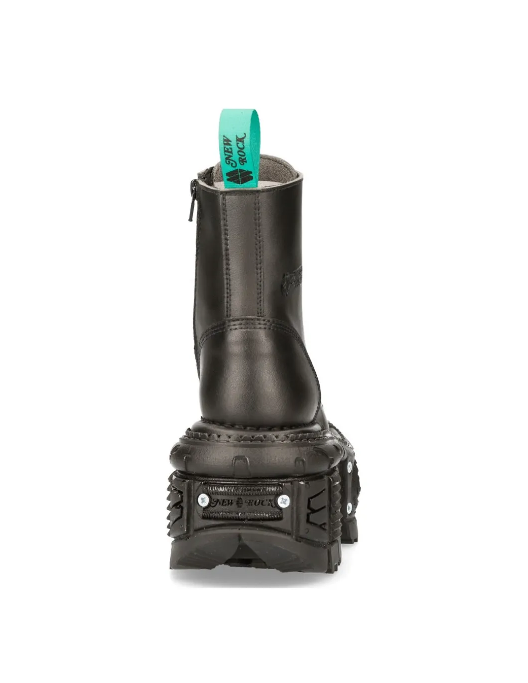 ANKLE BOOT BLACK IMPERFECT WITH LACES M-TANKMILI083C-V2