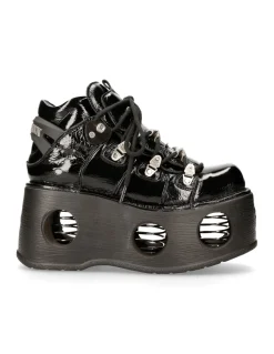 ANKLE BOOT BLACK NEPTUNO WITH LACES M-TANK006C-C8