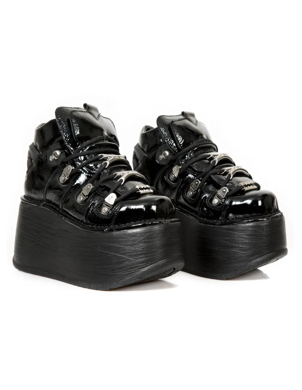 ANKLE BOOT BLACK NEW WITH LACES M-TANK006C-C7