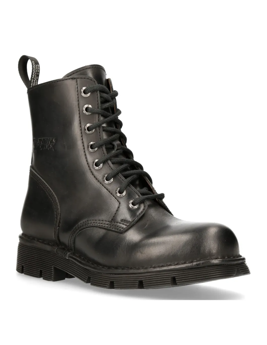 ANKLE BOOT BLACK PLANING WITH LACES M-NEWMILI084-S1