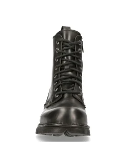 ANKLE BOOT BLACK PLANING WITH LACES M-NEWMILI084-S1