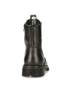 ANKLE BOOT BLACK PLANING WITH LACES M-NEWMILI084-S1