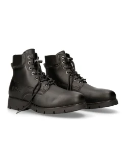 ANKLE BOOT BLACK RANGER WITH LACES M-RANGER046-V1