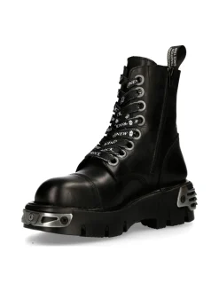 ANKLE BOOT BLACK REACTOR WITH LACES M-MILI247-C1