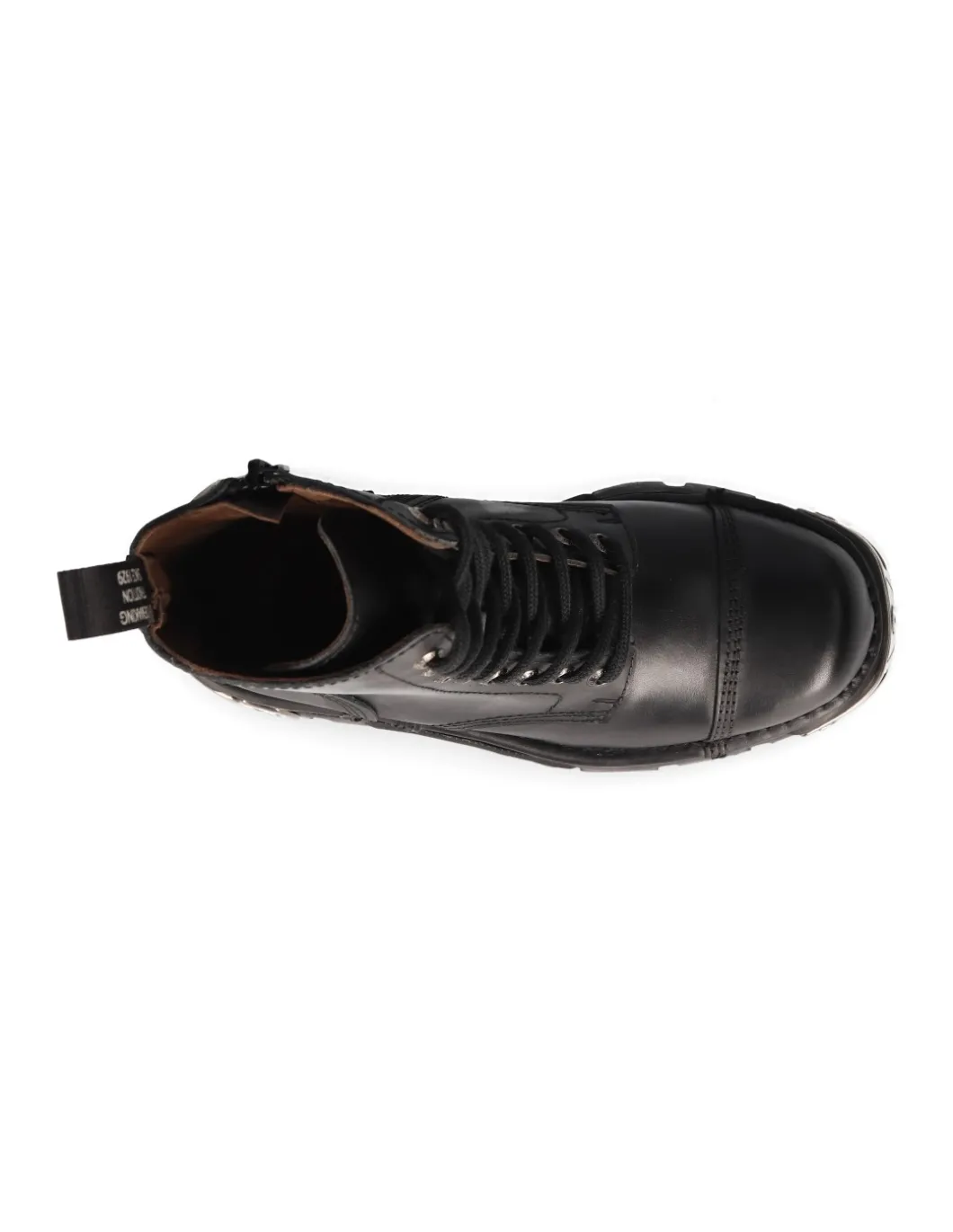 ANKLE BOOT BLACK REACTOR WITH LACES M-NEWMILI083-S35