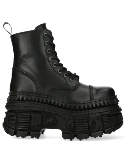 ANKLE BOOT BLACK TANK M-WALL083C-S3