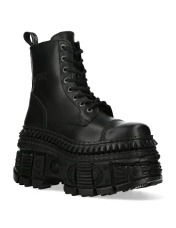 ANKLE BOOT BLACK TANK M-WALL083C-S3