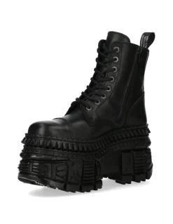 ANKLE BOOT BLACK TANK M-WALL083C-S3