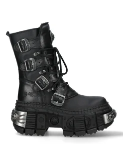 ANKLE BOOT BLACK TANK M-WALL373-C2