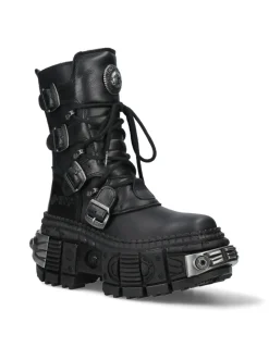 ANKLE BOOT BLACK TANK M-WALL373-C2