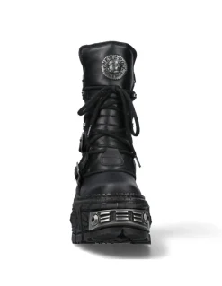 ANKLE BOOT BLACK TANK M-WALL373-C2