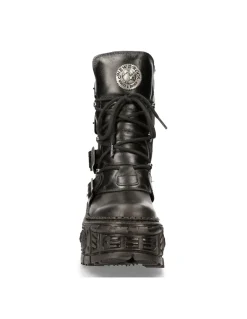 ANKLE BOOT BLACK TANK M-WALL373-S1