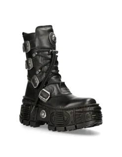 ANKLE BOOT BLACK TANK M-WALL028-C2