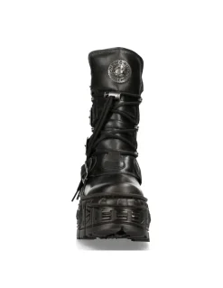 ANKLE BOOT BLACK TANK M-WALL028-C2