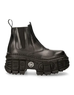 ANKLE BOOT BLACK TANK M-WALL049-C2