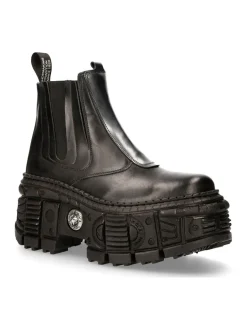 ANKLE BOOT BLACK TANK M-WALL049-C2