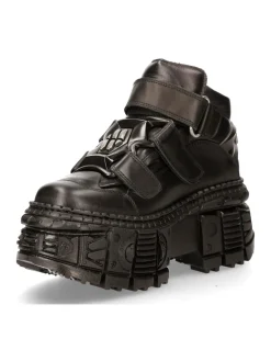 ANKLE BOOT BLACK TANK M-WALL009-C5