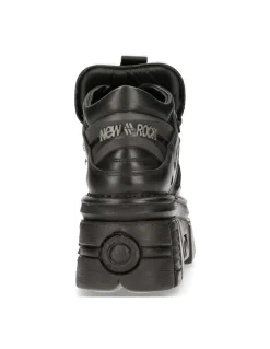 ANKLE BOOT BLACK TOWER WITH LACES M-106-S29