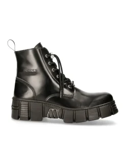 ANKLE BOOT BLACK TOWER WITH LACES M-WALL025N-C3