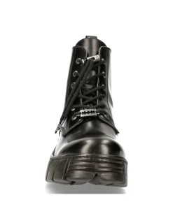 ANKLE BOOT BLACK TOWER WITH LACES M-WALL025N-C3