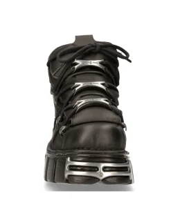 ANKLE BOOT BLACK TOWER WITH LACES M-106-VS1