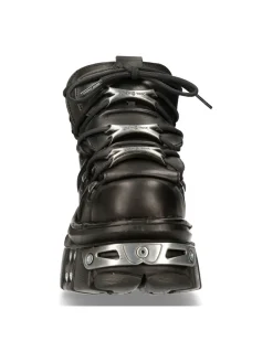 ANKLE BOOT BLACK TOWER WITH LACES M-106-S70