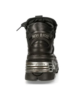 ANKLE BOOT BLACK TOWER WITH LACES M-106-S70