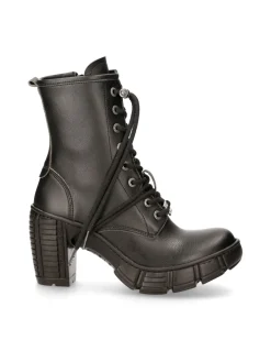 ANKLE BOOT BLACK WITH LACES M-TRCASCO007-V2