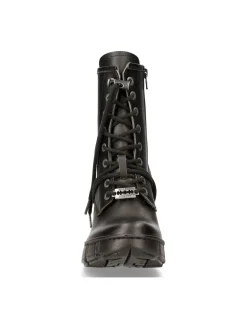 ANKLE BOOT BLACK WITH LACES M-TRCASCO007-V2