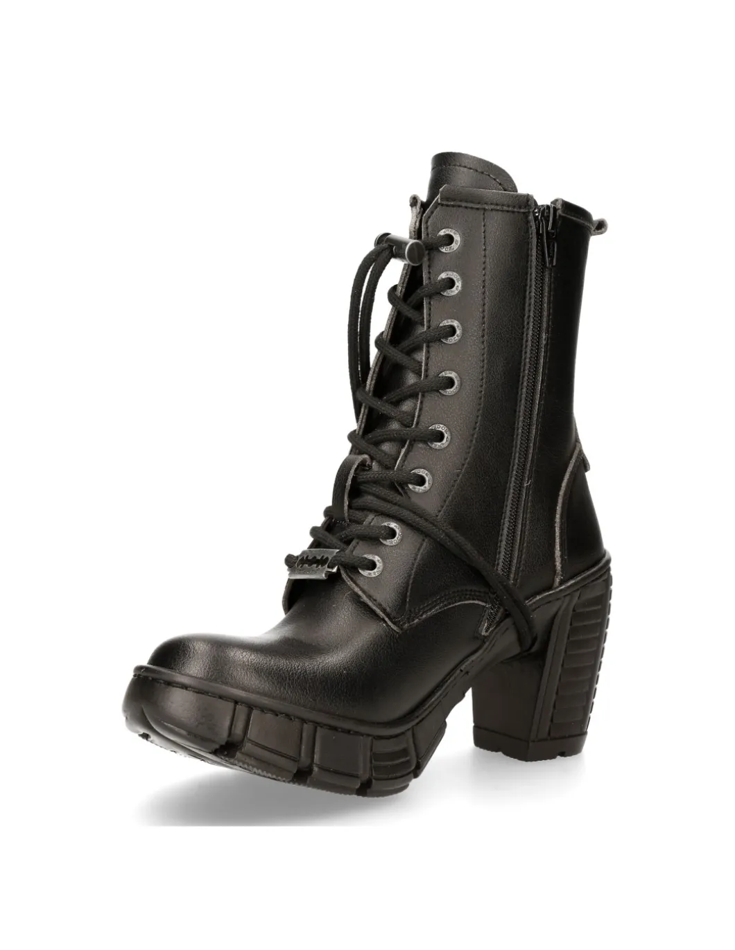 ANKLE BOOT BLACK WITH LACES M-TRCASCO007-V2